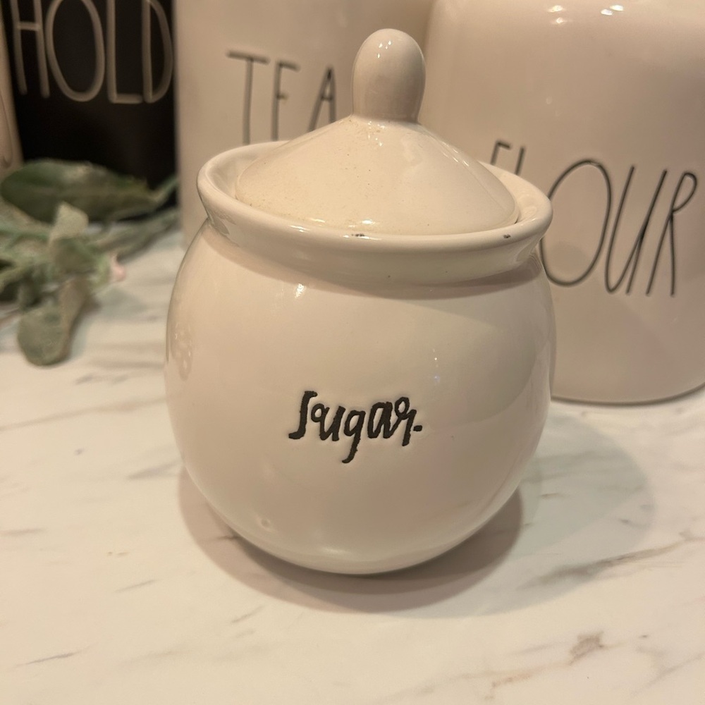 Rae Dunn Sugar Canister - White